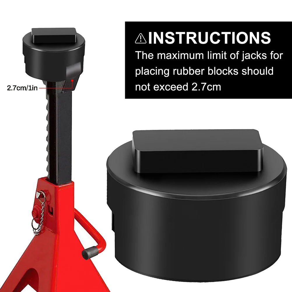 Rubber Pad Jack Stand Adapter Pucks - Fits Car Axle Jack Stands & Floor Jack - For BMW For MINI Jack Stand Adapter