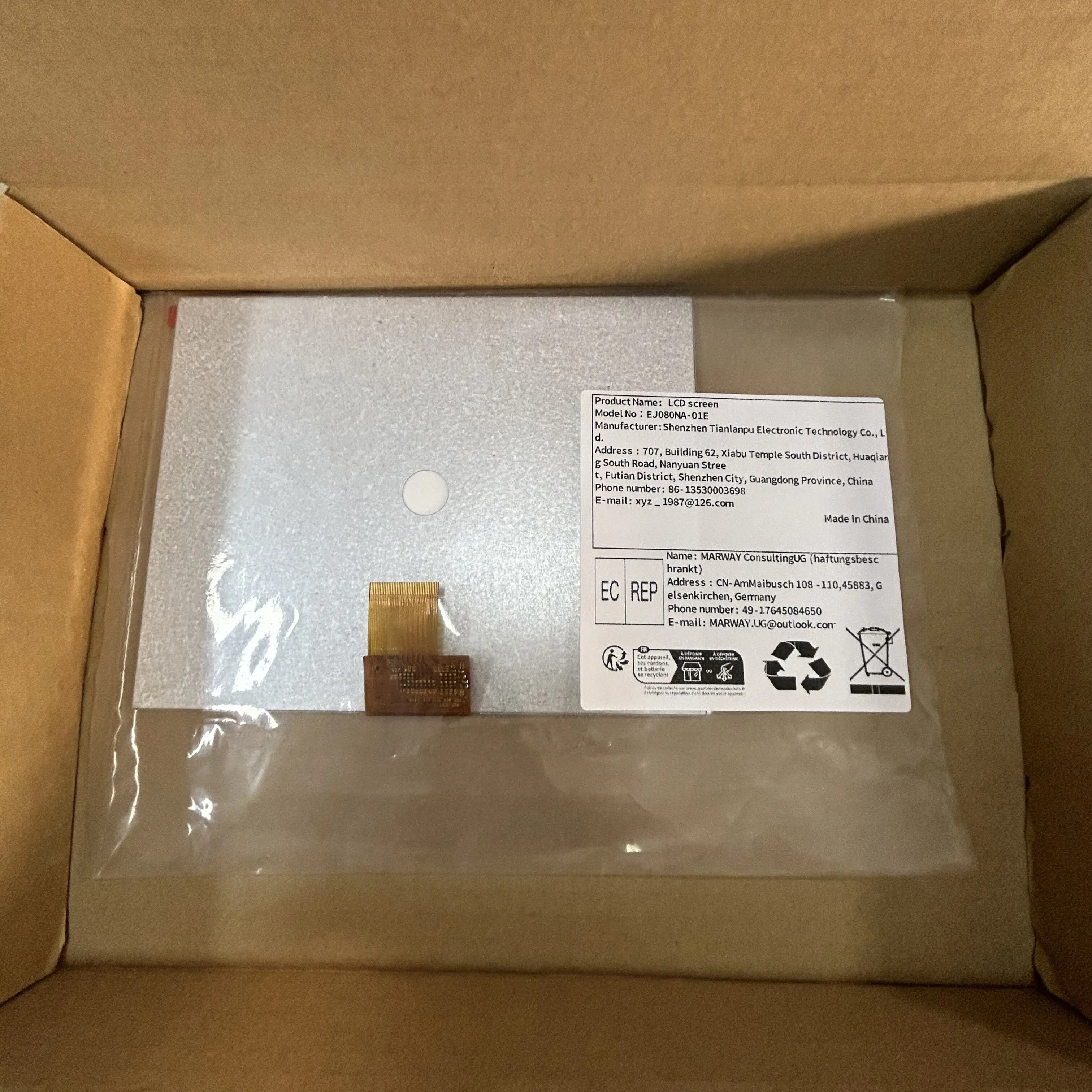 

Оригинальный ЖК-экран высокой четкости для CHI MEI 8 дюймов IPS для HJ080IA-01E M1-A1 31001395-00, панель ЖК-дисплея