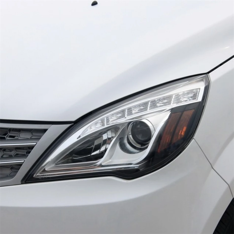 For Baic Weiwang M20 2013 2014 2015 Accessories For The Car Polycarbonate High Gloss Fully Transparent Headlights Lights Glass