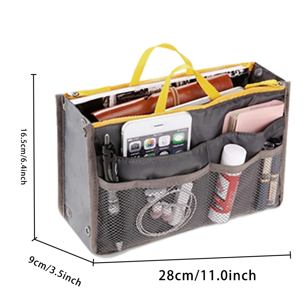 Organizer Lnsert Bag Women Nylon Travel Insert Organizer Handbag Cheap Female Tote Purse Large Liner Lady Makeup Cometic Bags