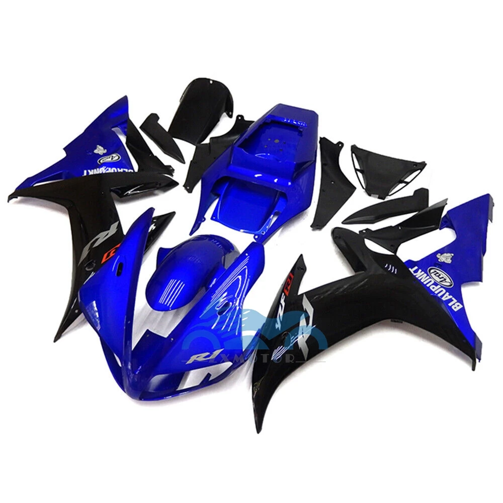 NEW ABS Bodywork for YAMAHA YZF R1 2002 2003 Blue Black Injection Motorcycle Fairings YZF r1 02 03