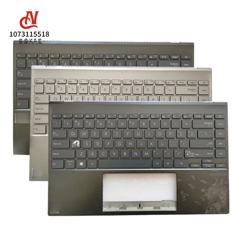 English and Owen Keyboard Palmrest Upper Case For ZenBook 14 UX425 UX425E UM4251A U4700IJ UX5401Z Q408UG U4700E UX425QA C Shell