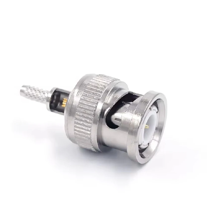 50 Ohm Connector BNC-J-1.5 Male Plug Right Angle Crimp Extrusion for RG174 RG316 LMR100 Cable RF Adapter