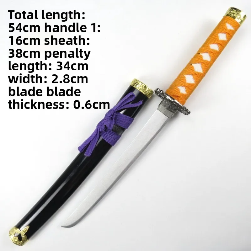 54 cm/21.26in Tohken Ranbu Houten Korte Zwaard Maeda Fujishiro Cosplay Game Randapparatuur Model Props Met Schede Jongens Speelgoed ornamenten