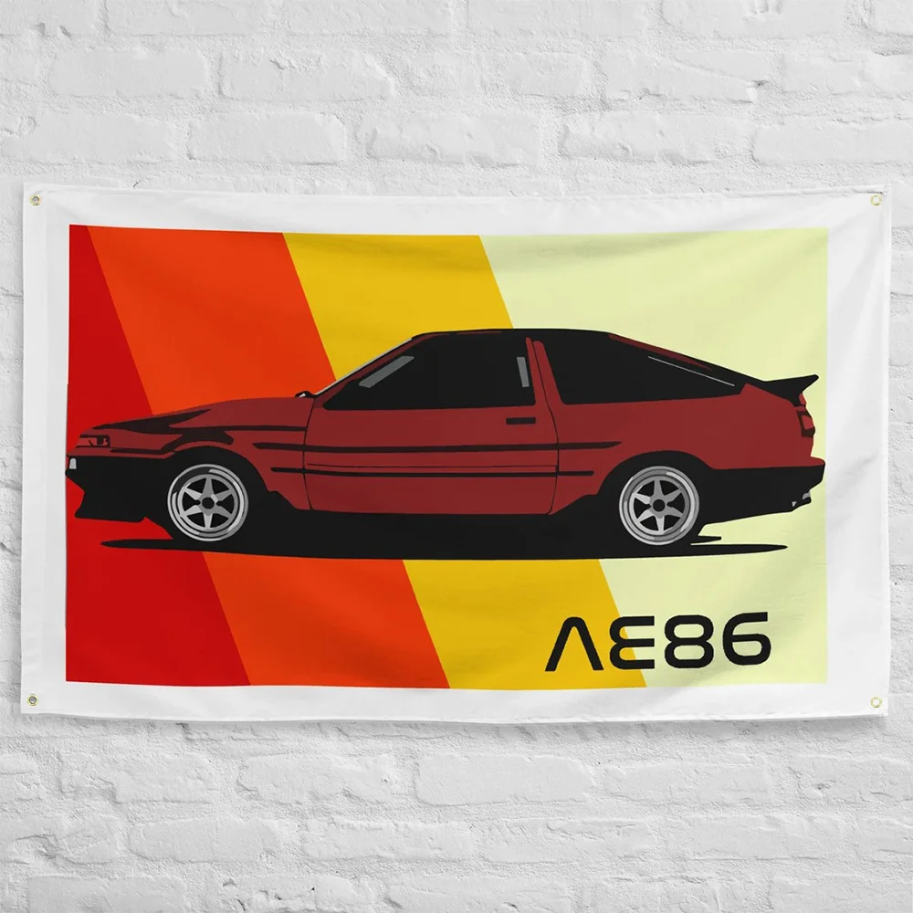 AE86 Sprinter Trueno JDM Garage Office Man Cave Banner Flag