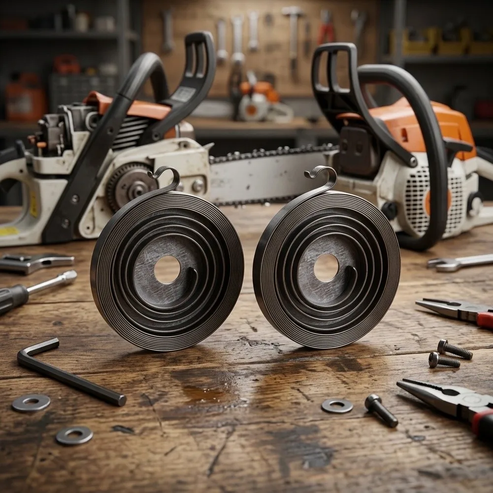 For Chainsaw Repairs As Picture Recoil Start Spring High Tensile Strength Precise Dimensions Outdoor Durability