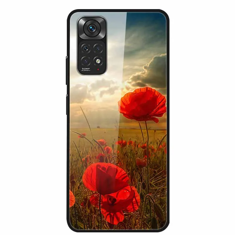 Luxury Case for Xiaomi Redmi Note 12 Pro 4G Cover Tempered Glass Cover for Redmi Note 12 Pro 4G Phone Case Coque Note12 Pro 6.67