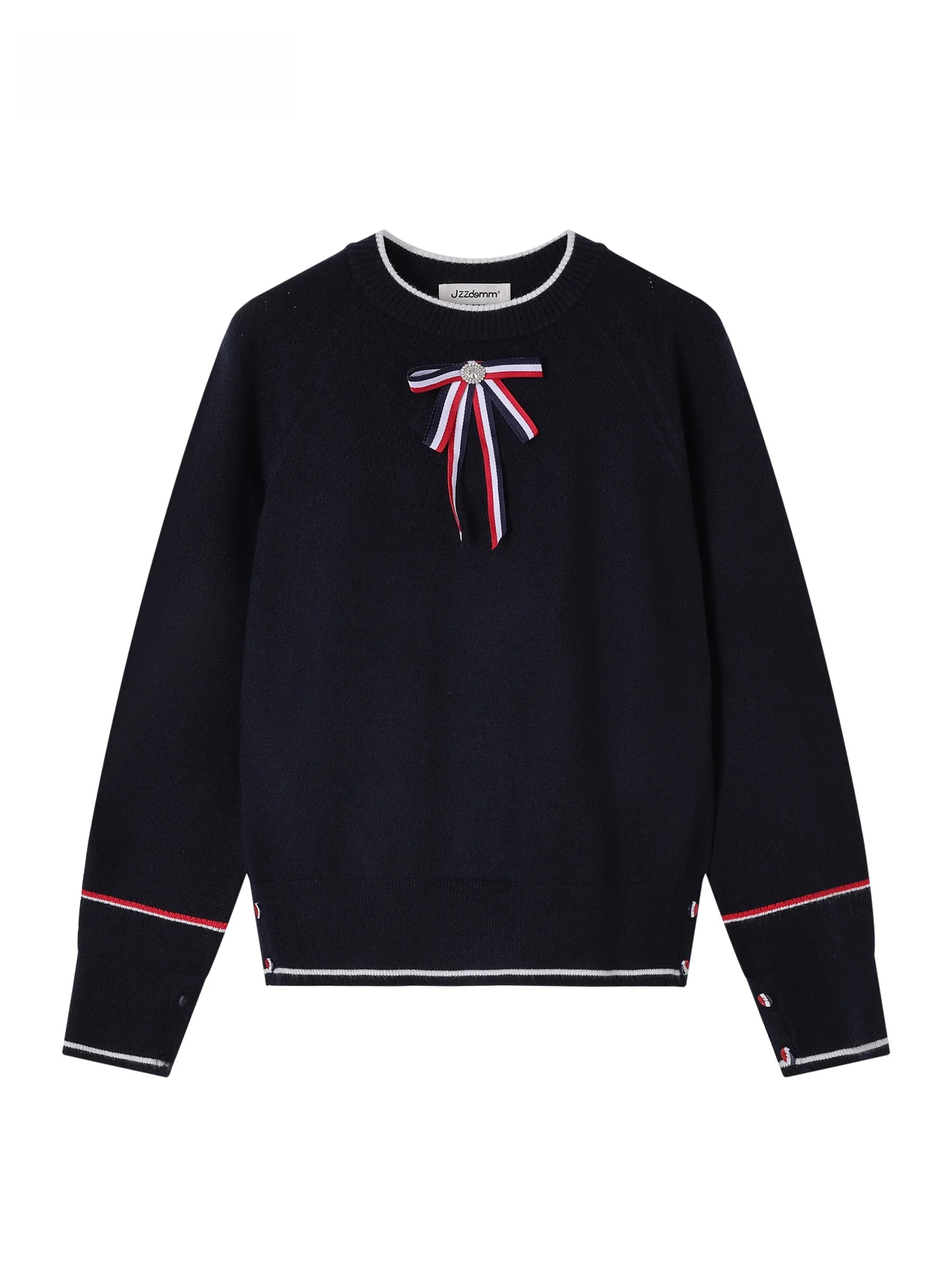 

Вязаный свитер JZZDEMM для женщин: модный пуловер с узором «косы» и перфорацией, мягкий топ с длинными рукавами