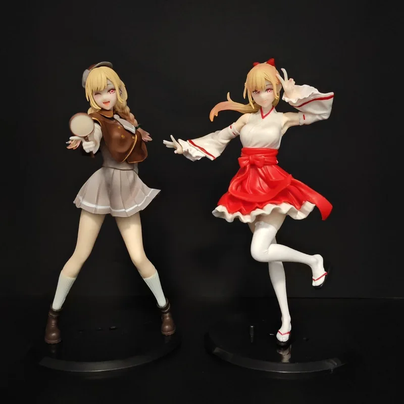 Anime-Figur Kitagawa Marin Miko Detektiv Zweidimensionales Schönes Mädchen PVC Sammlerfigur Desktop-Dekoration Ornament