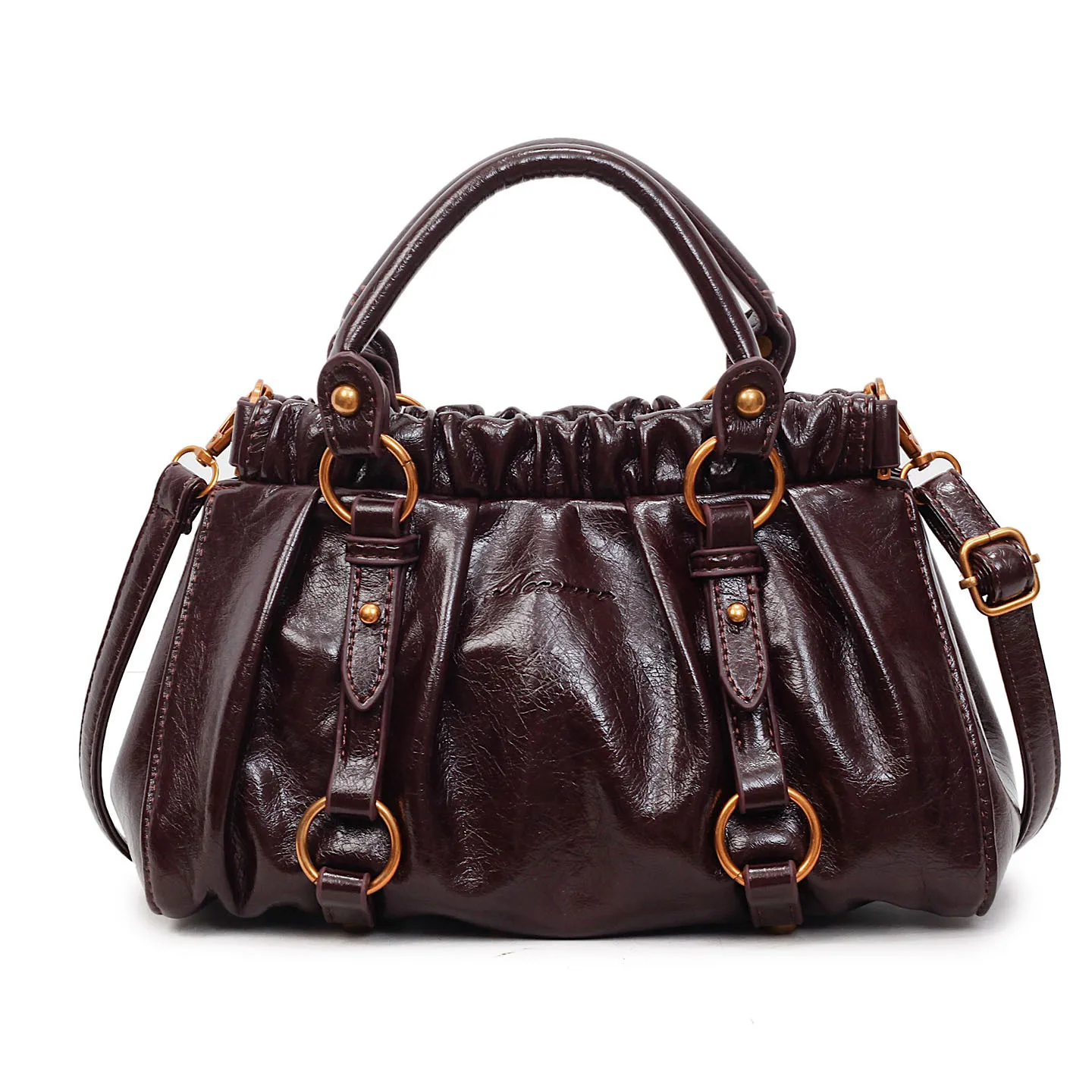 2025 حقيبة دلو متعددة الاستخدامات للنساء محفظة كتف أنيقة موضة ركاب ليلاً ونهارًا حقيبة كروس بسيطة #5