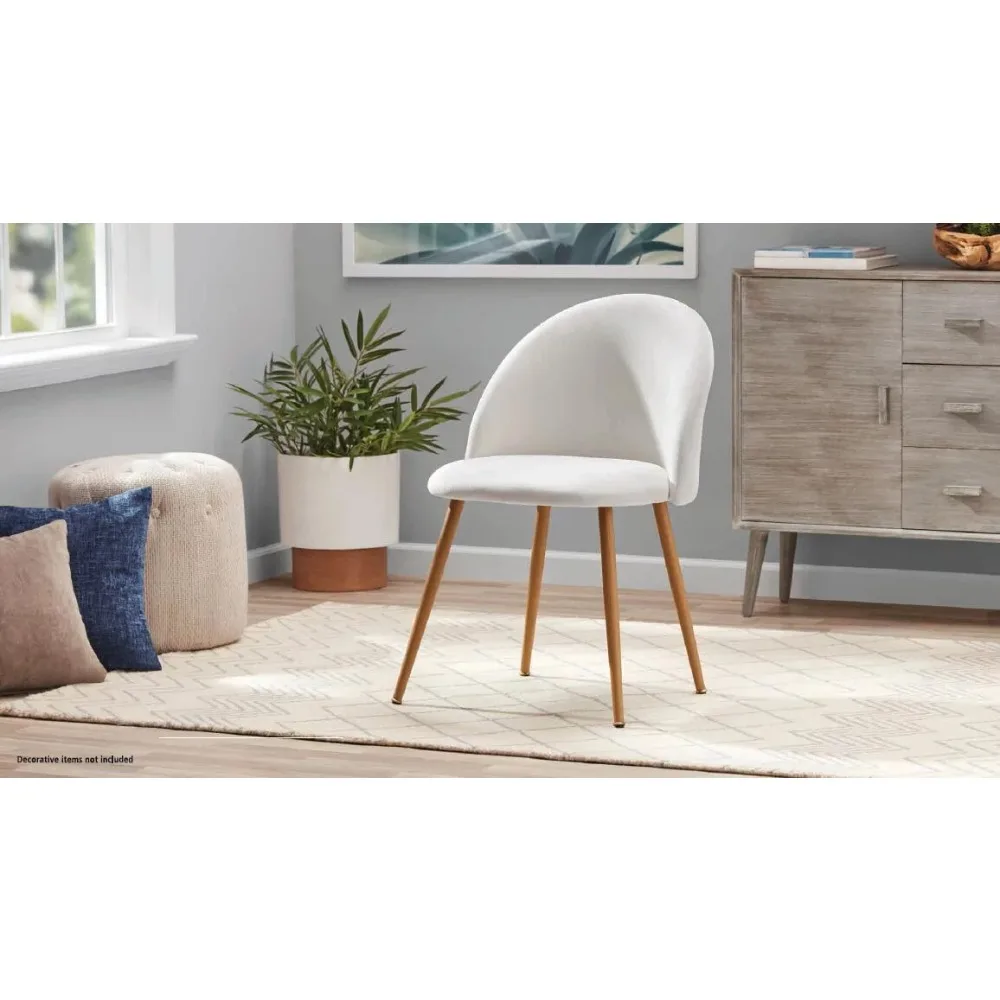 2023 New Mainstays Modern Accent Chair, White