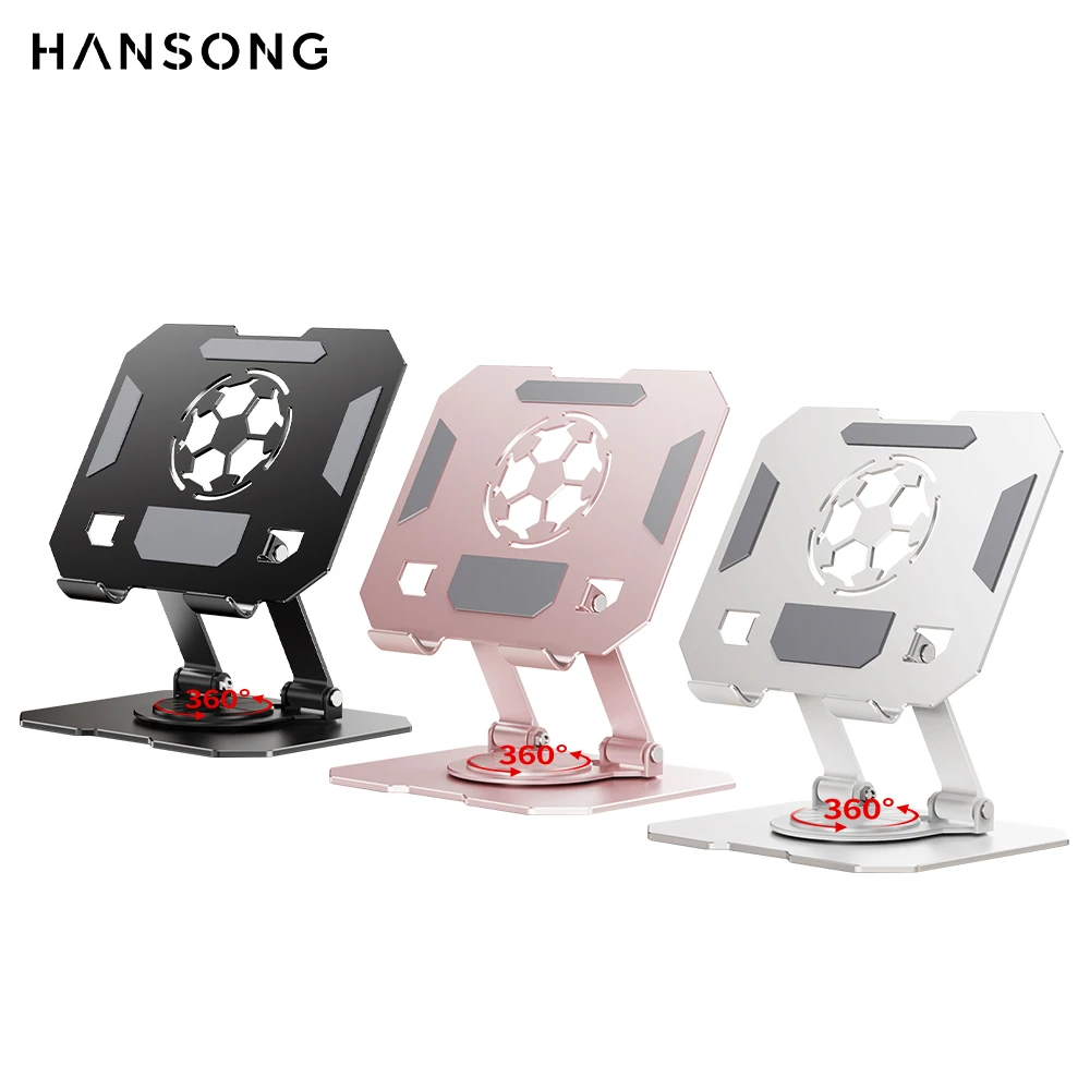 Portable Aluminum Alloy Phone Tablet Holder For iPad MiPad Samsung Tab MatePad Stand Mount Adjustable Flexible Mobile Stand