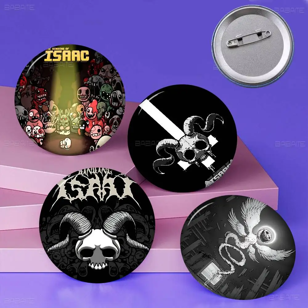Action Game The Binding Of Isaac 32/44/58MM Customizable Button Pins Cute Funny Creative Badge Jewelry Decor Gifts for Friends