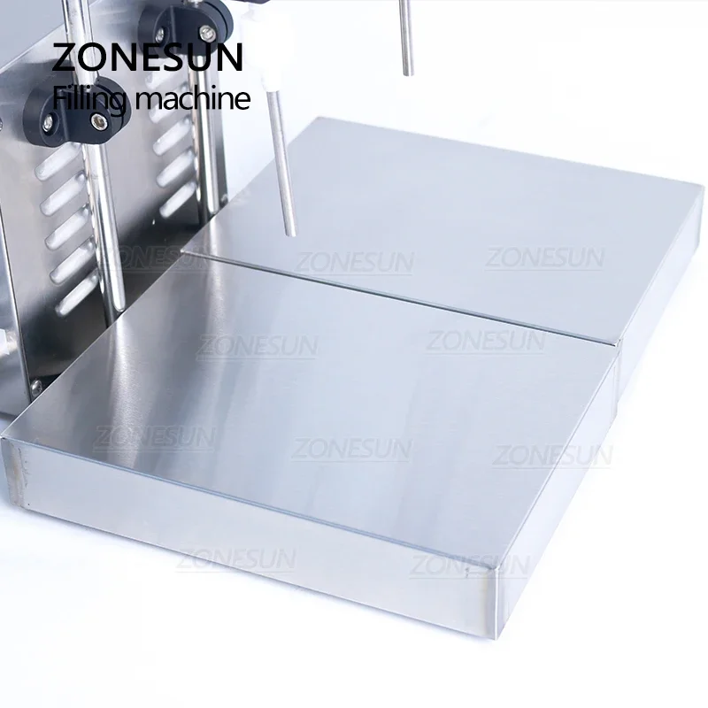 ZONESUN ZS-MP252W Semi automatico riempimento e pesatura macchina liquore wc detergente latte profumo acido forte doppie teste Filler