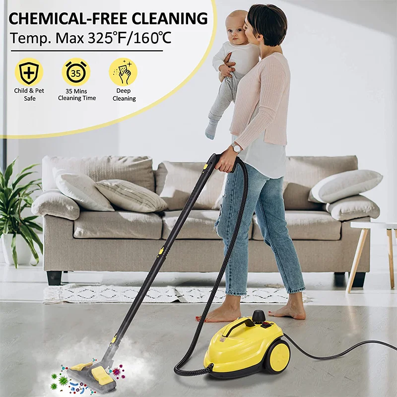 2026 Popular High Pressure Steam Cleaning Machine Car Kitchen Stain Removal Commercial Handheld Steam Cleaning Machine