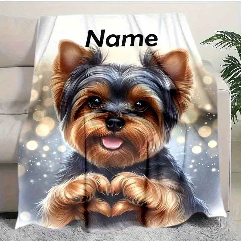 Personalized Custom Name Yorks - Christmas Throw Blanket recension och pris