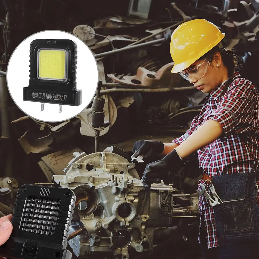 

Tools Long Runtime LED Work Light 20-21V Luminous Power Tool Accessories Compatible Li-ion Battery Lithium Battery Light Hiking