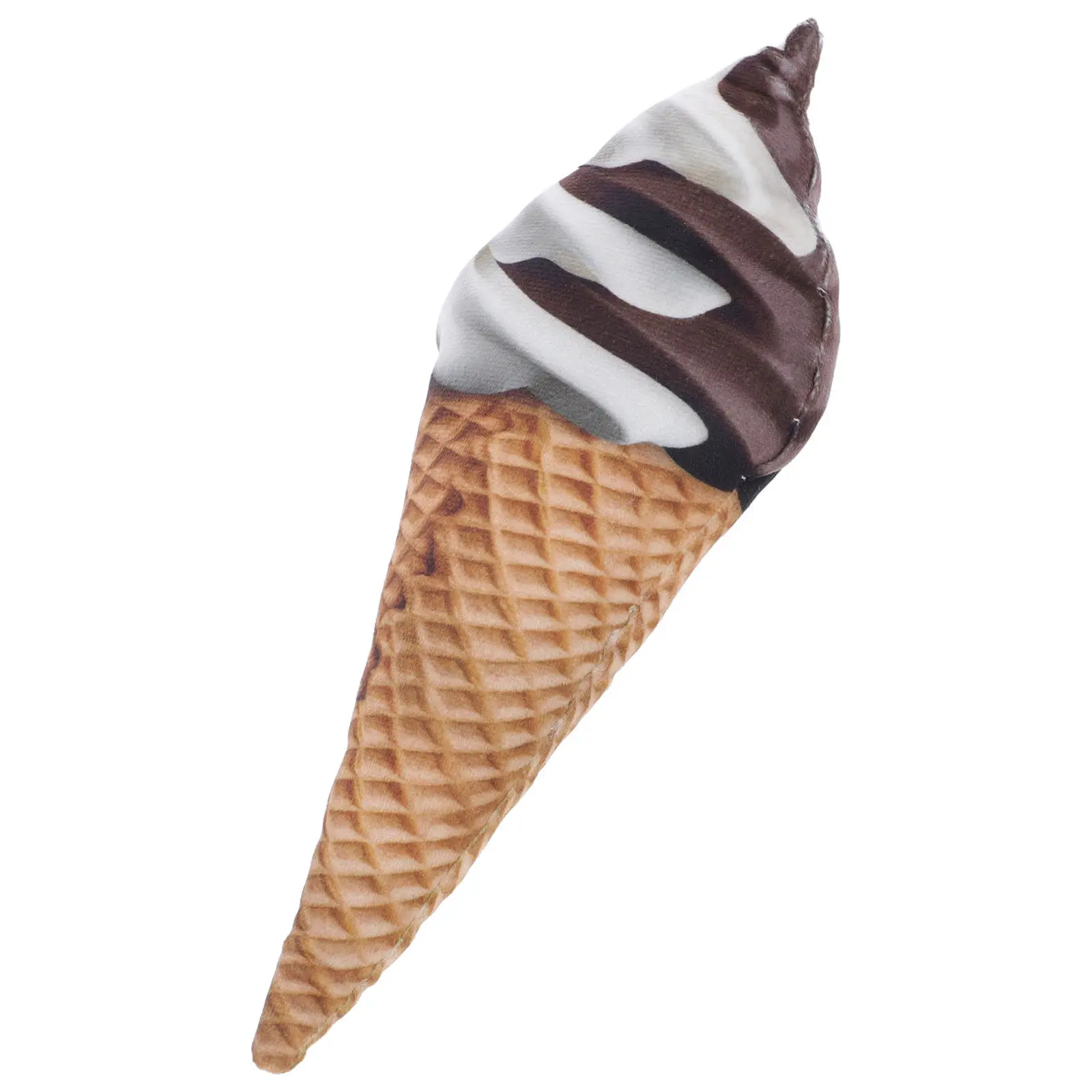 

Мягкая подушка-мороженое в вафельном стакане: уютный декор для дивана и спальни, милая имитация мороженого