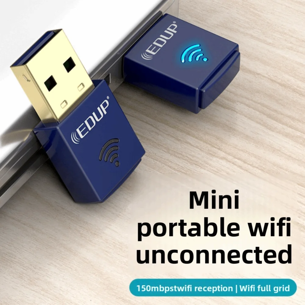 

Small 150Mbps Mini WiFi Adapter Mini USB 2.4G USB Network Card Driver Free 2in1 Dongle Wireless WiFi Receiver Wireless Network