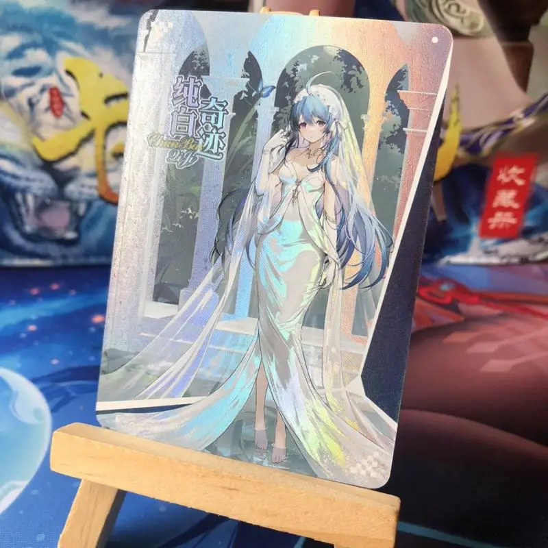 Anime Goddess Story Azur Lane Kms Agir Hms Cheshire Flower Wedding Feast Homemade Refractive Colour Flashcards Boy Birthday Gift