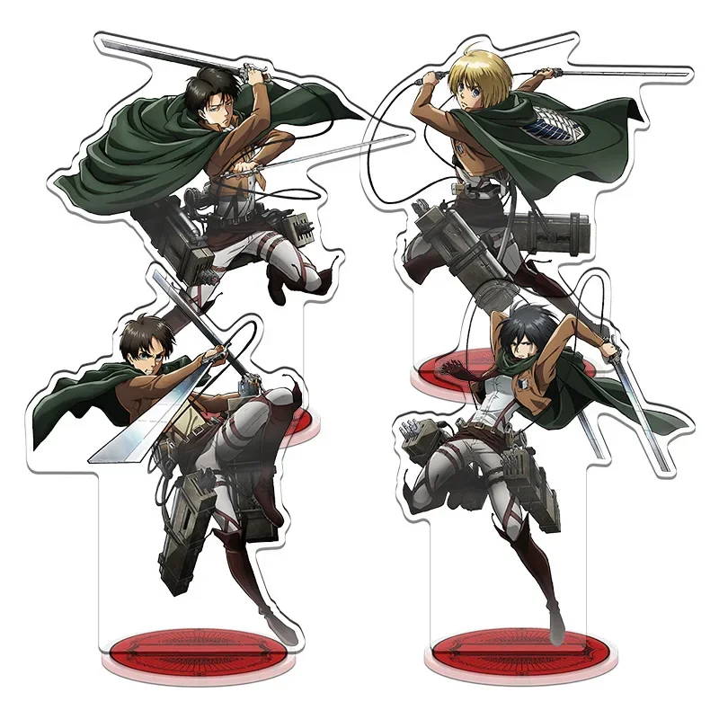 

Акриловая подставка «атака на Титанов», модель shкруги No Kyojin сезона 3, Levi, Эрена, Микаса, Armin, для украшения рабочего стола