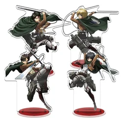 Attack on Titan Acrylic Stand Shingeki No Kyojin Season 3 Levi Eren Mikasa Armin Krista Model Doll Figure Toy for Desktop Decor