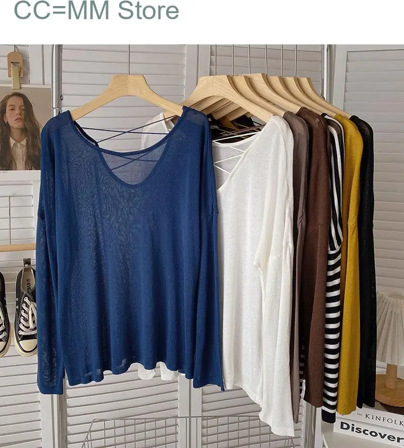 New Oversized T Shirt for Women Long Sleeve O Neck Korean Fashion Casual Top Ladies Basic Solid Elegant Tee Shirt