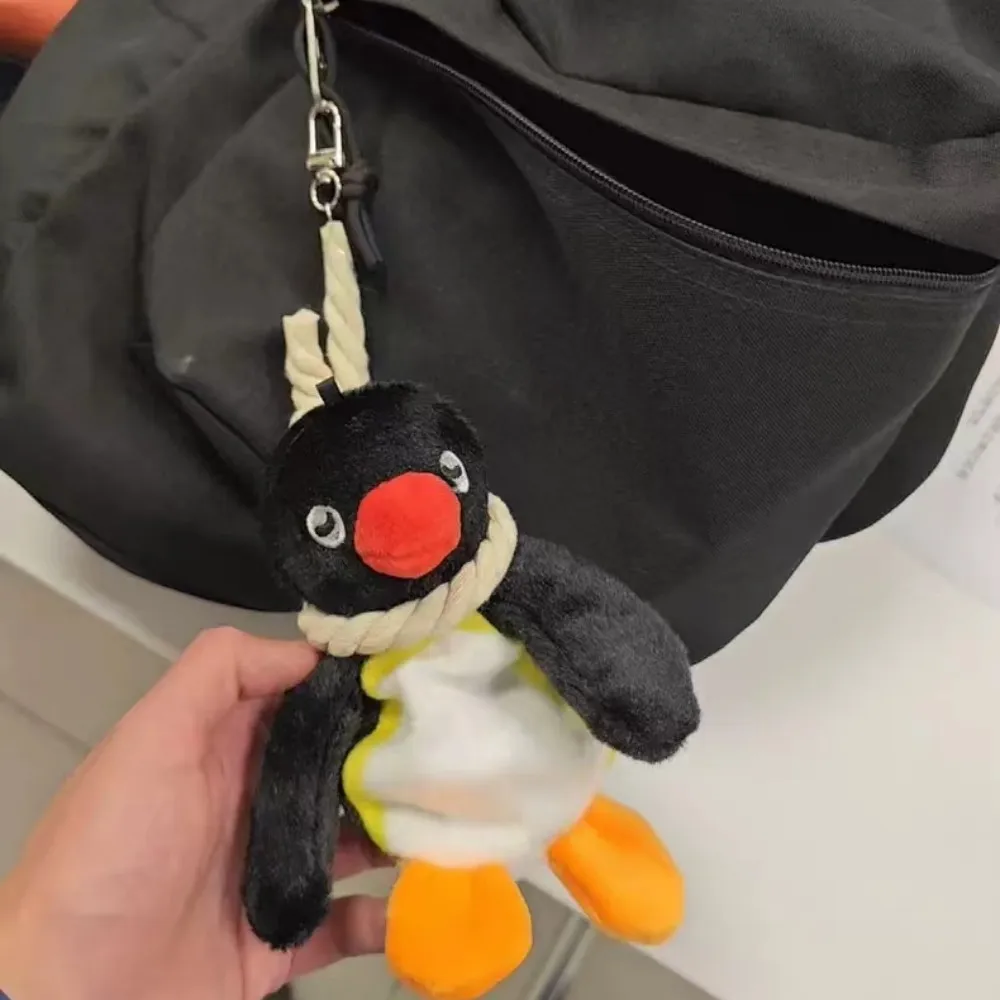 Funny Penguin Doll Keychain Cartoon Penguin Plush Toy Pendant Kawaii Women Bag Accessories Creative Stuffed Animal Doll Keychain