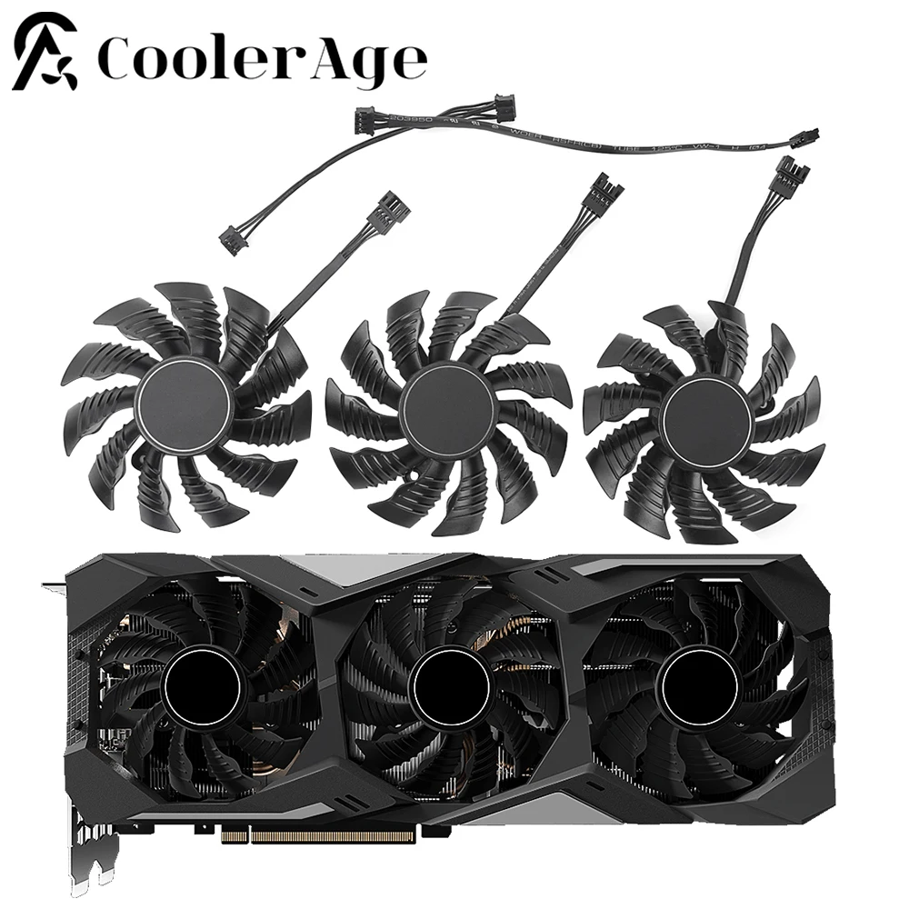 

Новый 82 мм T128015SU сменный вентилятор-кулер для Gigabyte GeForce RTX 2070 2080 SUPER Gaming RTX 2080Ti, вентиляторы для видеокарт