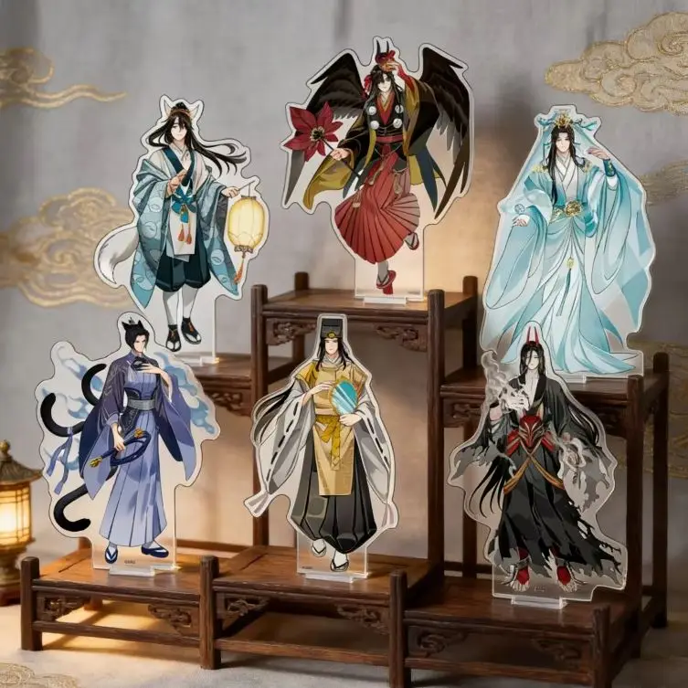 HOT Anime MO DAO ZU SHI Acrylic Stand Model Cosplay Prop Wei Wuxian Lan Wangji 15CM Ornament Toy for Desktop Gifts Accessories