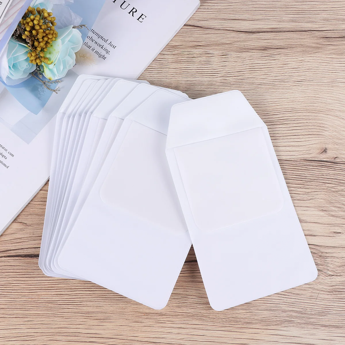 

10Pcs Pvc Transparent Pen Pouch Nurse Leak-Proof Inserted Bag for Wallet Small Trinkets Holding