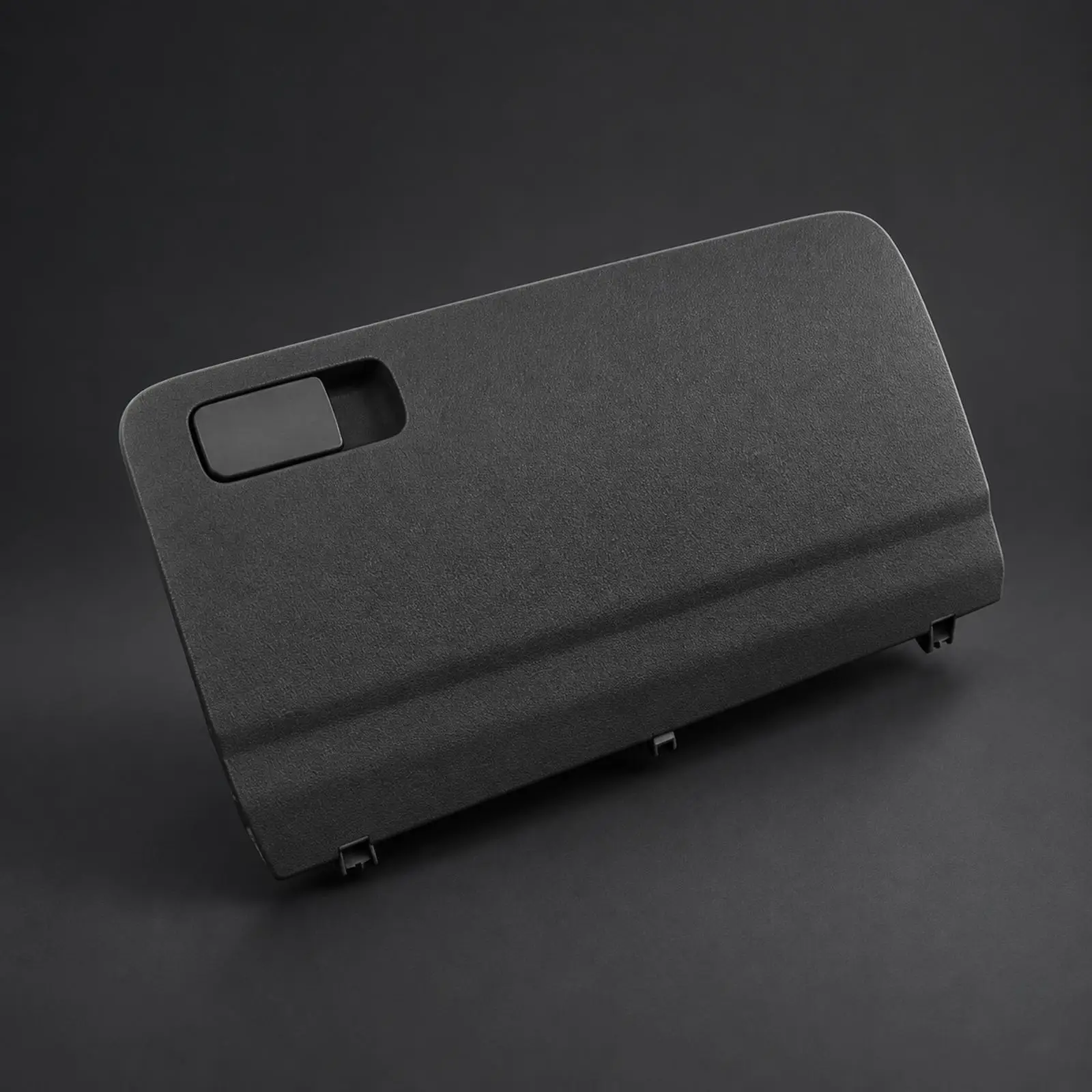 Glovebox Lid Replacement Black Storage Compartment Cover Panel ABS Glove Box Lid Molded Glovebox Door with Pull Area Textured