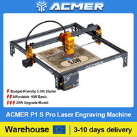 ACMER P1 S Pro 5.5W 10W 20W Laser Engraving Cutting Machine with WIFI Carving Wood Glass PCB Support Lightburn for Beginner