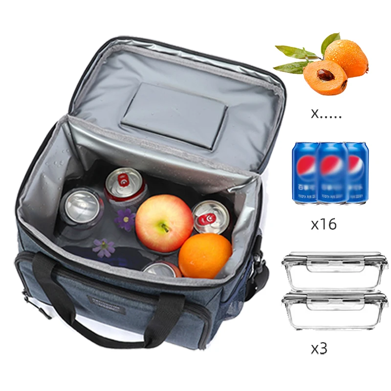 

100% Leakproof Cooler Bag Large Capacity Portable Picnic Bento Thermal Bag Waterproof EVA Refrigerator Fruit Beverage Ice Pack