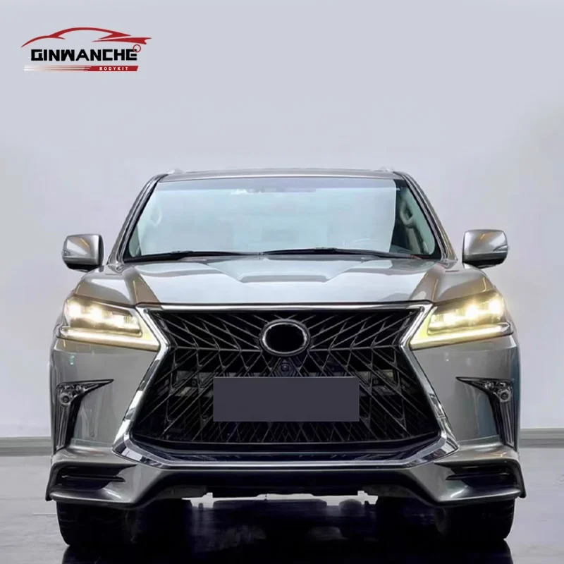 Hot sale TRD Style Car Bodykit Front lip Rear lip with Grille For Lexus LX570 2016 2017 2018 2019 2020 2021