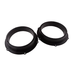 Black 1 Pair 8 inch to 6.5 inch Car Plastic Stereo Speaker Spacers Adaptor Replacement Universal