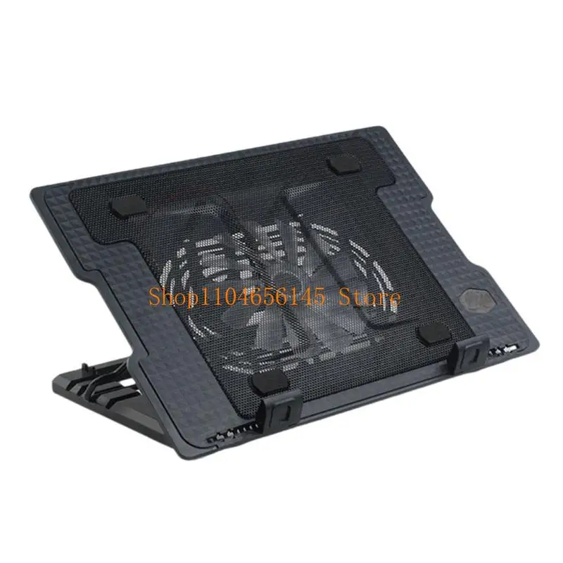 وسادة تبريد للكمبيوتر المحمول مبردات الكمبيوتر المحمول حامل مروحة الكمبيوتر المحمول وسادة تبريد لأجهزة الكمبيوتر المحمول مقاس 11-18 بوصة ومروحة هادئة قابلة للتعديل للكمبيوتر المحمول