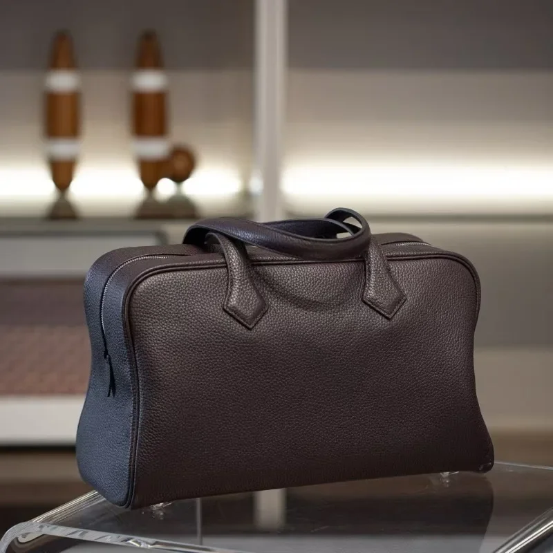 NONE Erste Schicht Cowhide Leather Bowling Bag Unisex 8