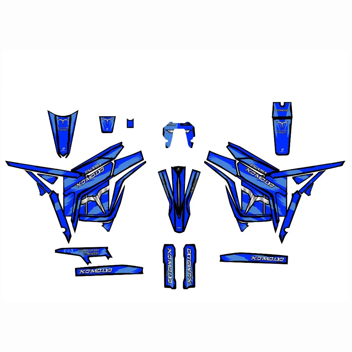 

Electric Dirt Bike Talaria Komodo L1e/L3e Regulatory Edition Graphic Decals Thickened Electric Bike Body Protective Film Decals