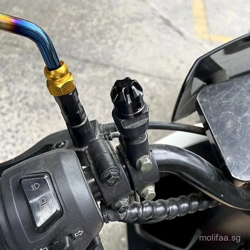 دراجة نارية مرايا الرؤية الخلفية ثقب التوصيل جبل الديكور مسامير ل SYM أجش ADV 150 300 Cruisym 150X غطاء ألومنيوم الملحقات