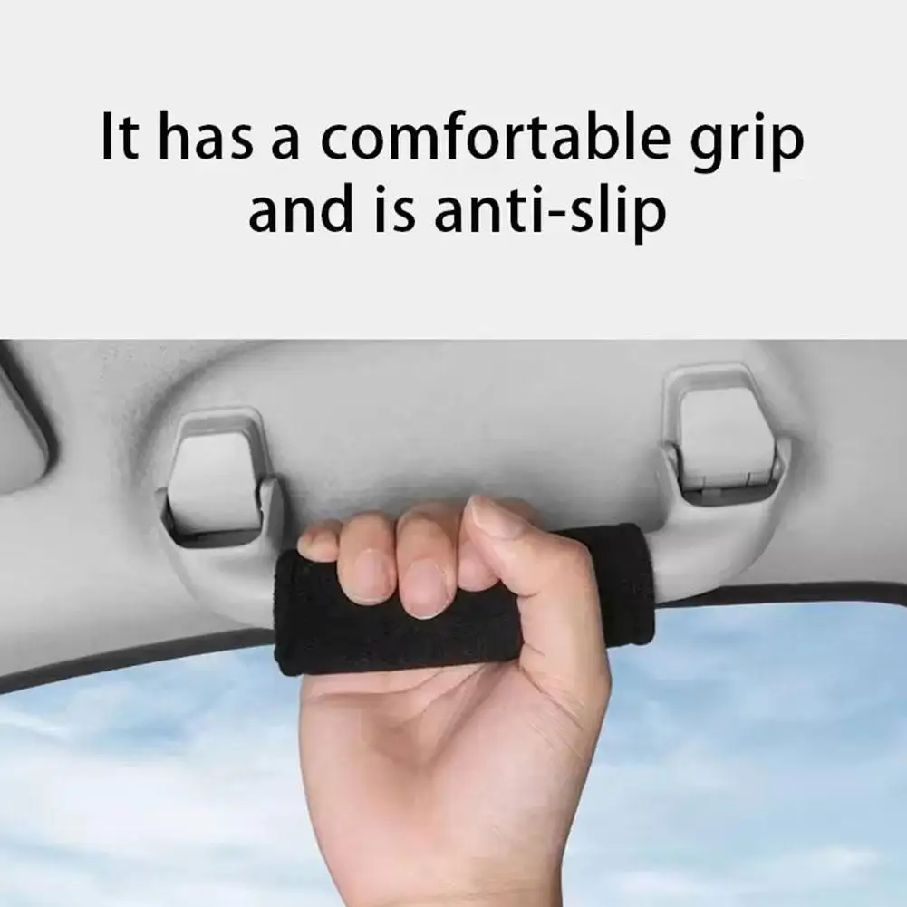 

Защитный чехол для автомобильной ручки, салон автомобиля, потолочная ручка, защитные перчатки на крышу, автомобильные перчатки, замшевый чехол, аксессуары, подлокотник K6c7