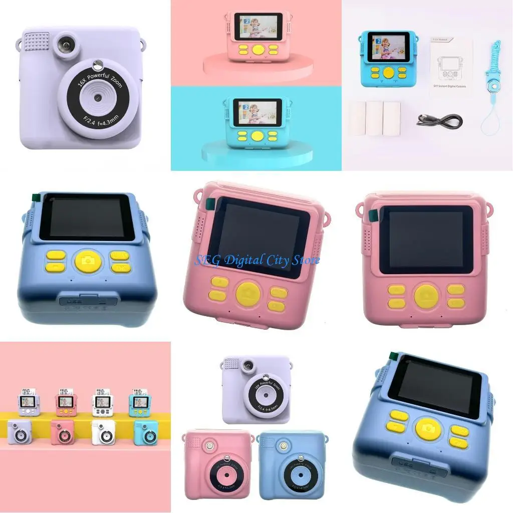 u75b-インスタント-プリント-カメラ-インスタント-プリントおよびクラフト-ツール付きキッズ-デジタル-カメラ