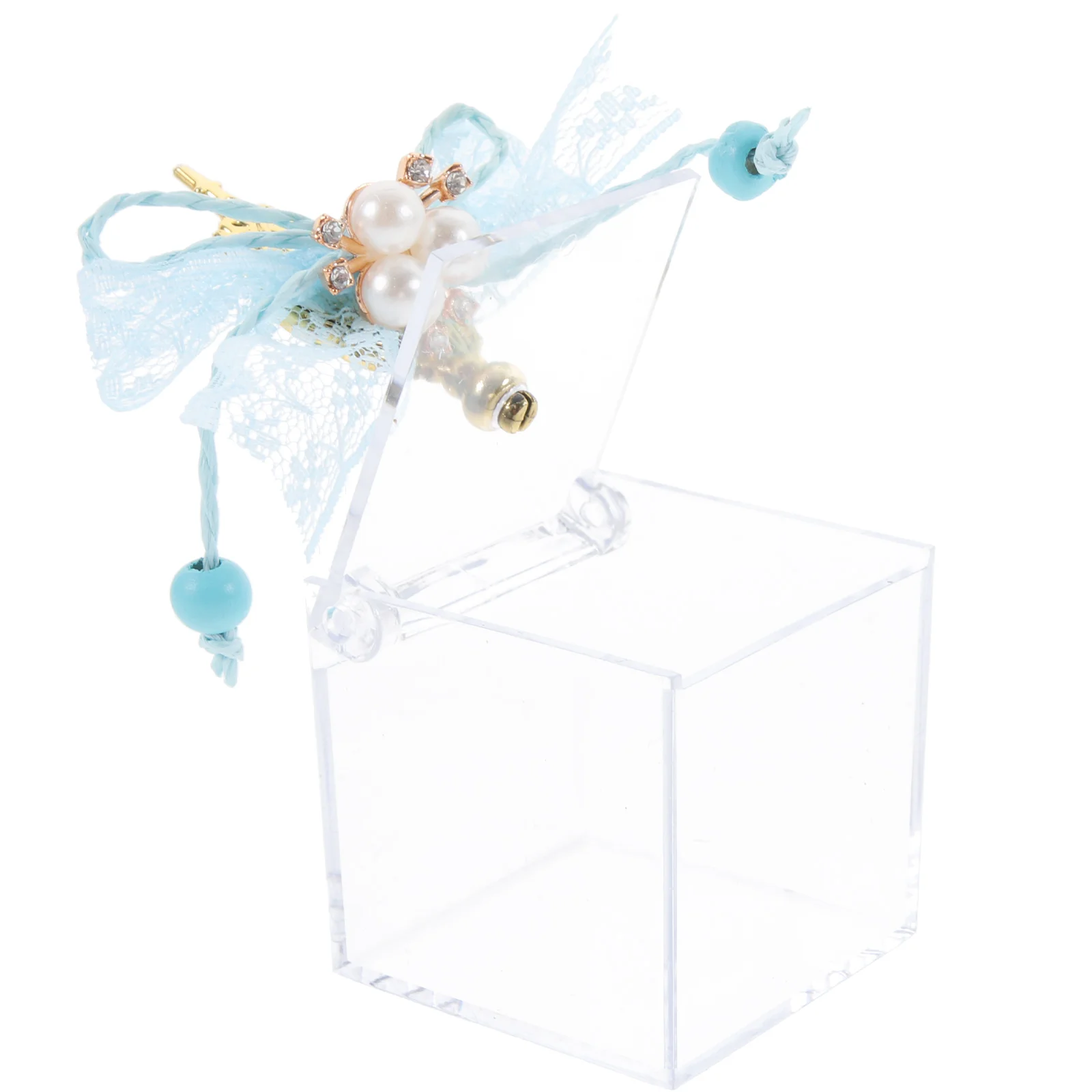 

12 Pcs Candy Box Small Boxes for Treats Plastic Pastry Cake with Cover Storage Hollow Out