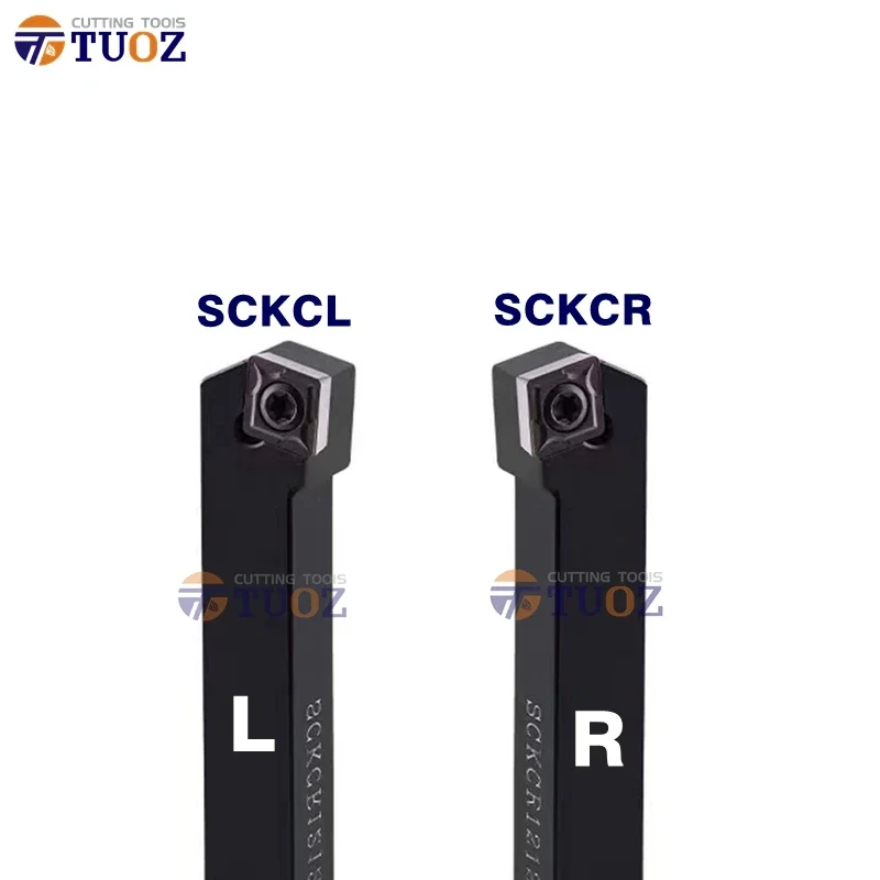 TUOZ External Turning Tools SCKCL SCKCR 2525M09 2525M12 SCKCR2525M09 SCKCR2525M12 Turning Lathe Tool Holder for CCMT Inserts