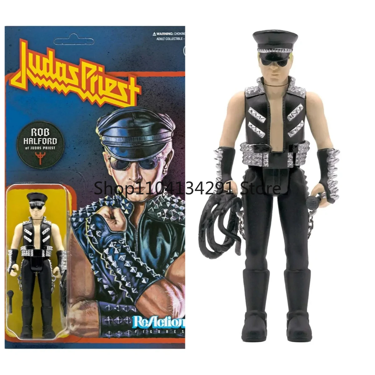 ฟิกเกอร์แอคชั่นย้อนยุค Super7 Judas Priest โรบ ฮาล์ฟอร์ด ของสะสม ตัวละครในตำนาน โมเดลของเล่นเด็กผู้ชาย