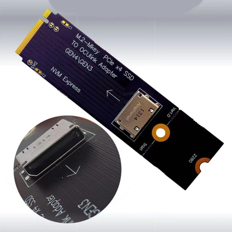 Материнская плата M.2 M key Порт NVME для ocul SFF 8612 Конвертер портов для 2,5-дюймового преобразователя NVME U.2 (SFF SSD