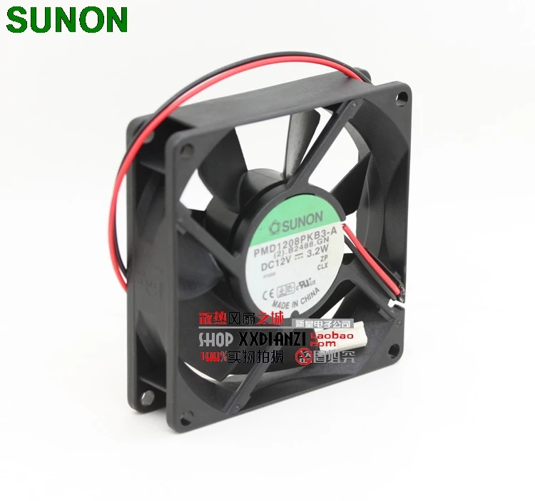 

For Sunon PMD1208PKB3-A 8025 80mm 8cm DC 12V 3.2W 8CM dual ball bearing cooling fan