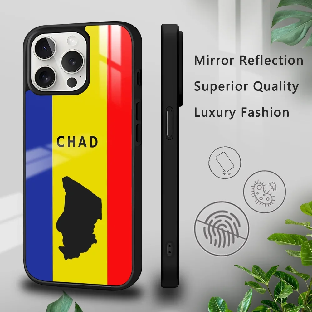 Republic of Chad Flag Phone Case For iPhone 16 15 14 13 12 11 Pro Xs Max Mini Plus Celulares Hard Funda Dropshipping