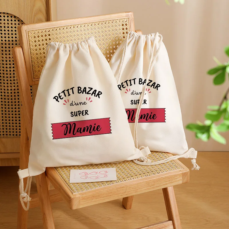 قطعة واحدة من حقيبة الظهر برباط بنمط مامي الفائق، كيس رياضي قابل للتعديل للسفر الرياضي، حقيبة تخزين خفيفة الوزن هدية عيد الجدة #6