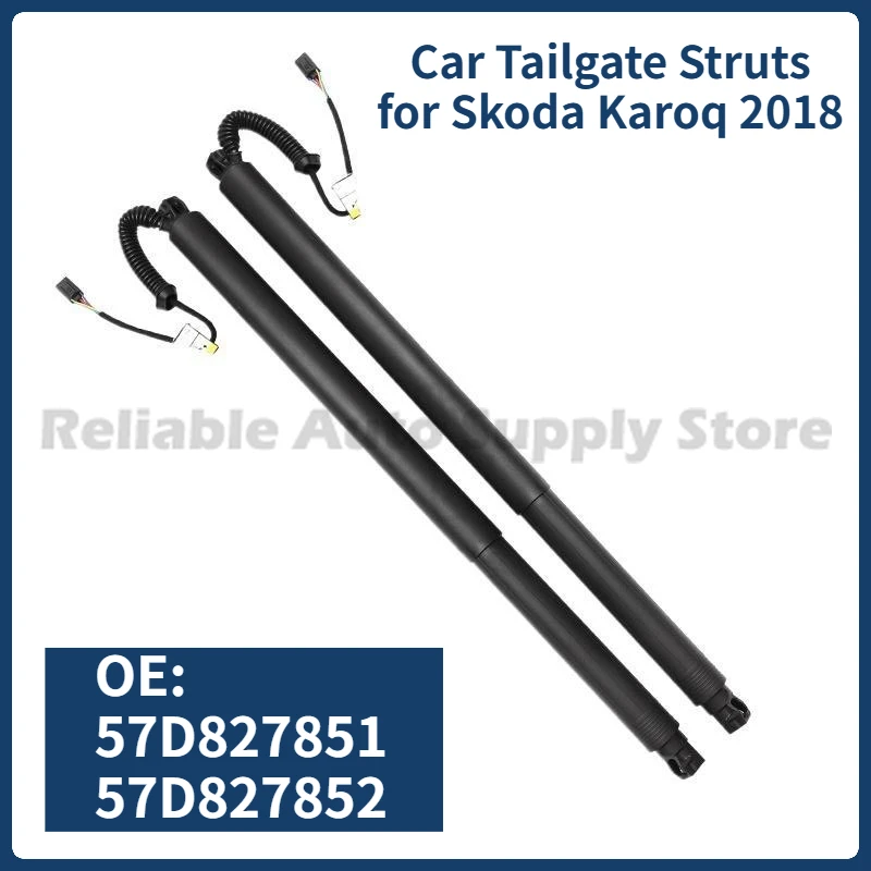 

1 Pair(2pcs) of Car Tailgate Struts 57D827851 57D827852 Car Trunk Electric Tailgate Support Rod for Skoda Karoq 2018